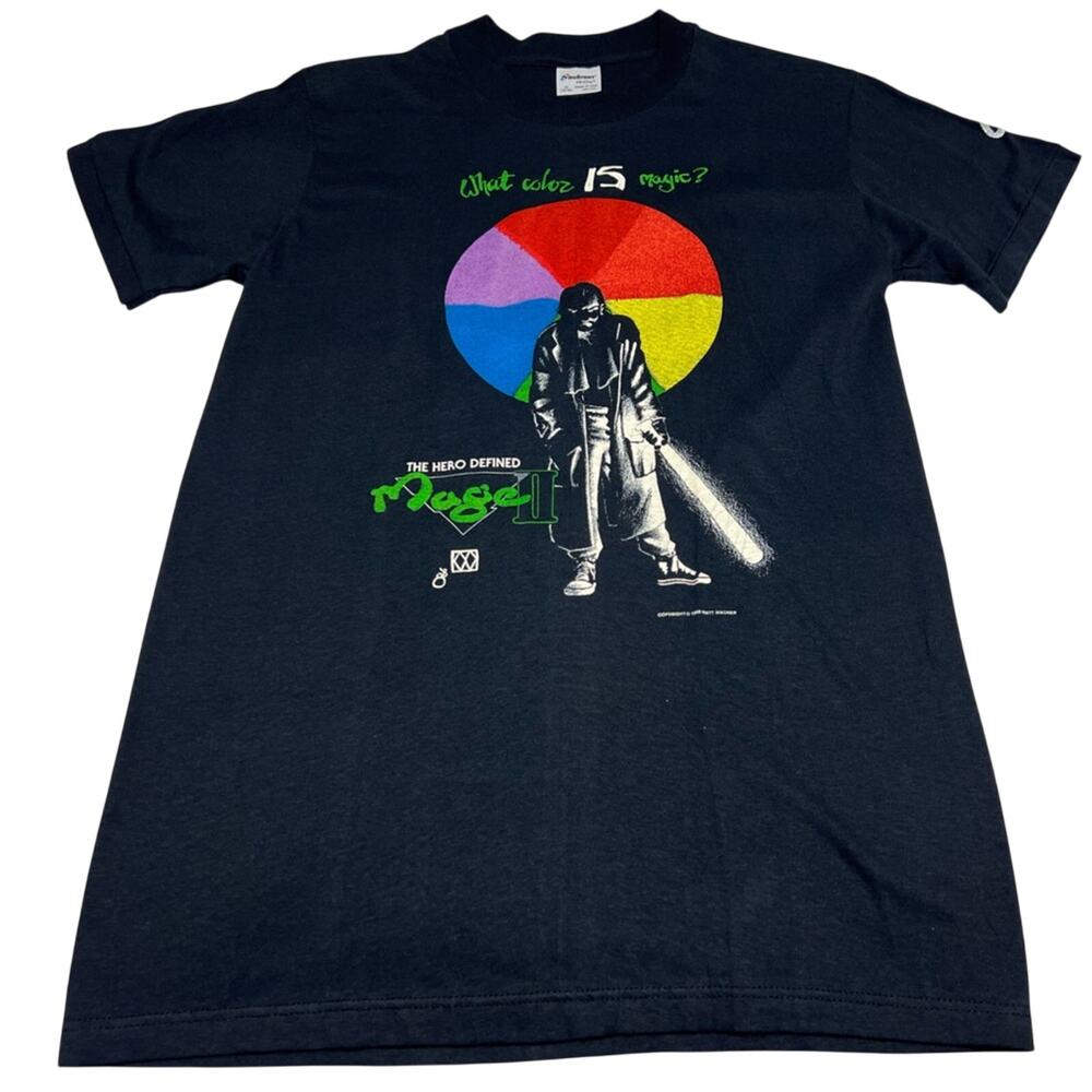 Vintage Matt Wagner Tee T-Shirt Mage II The Hero Defined 1988 Comic Promo Horror